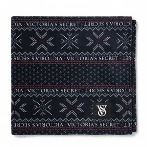 Victoria's Secret Black and White Patterned Throw